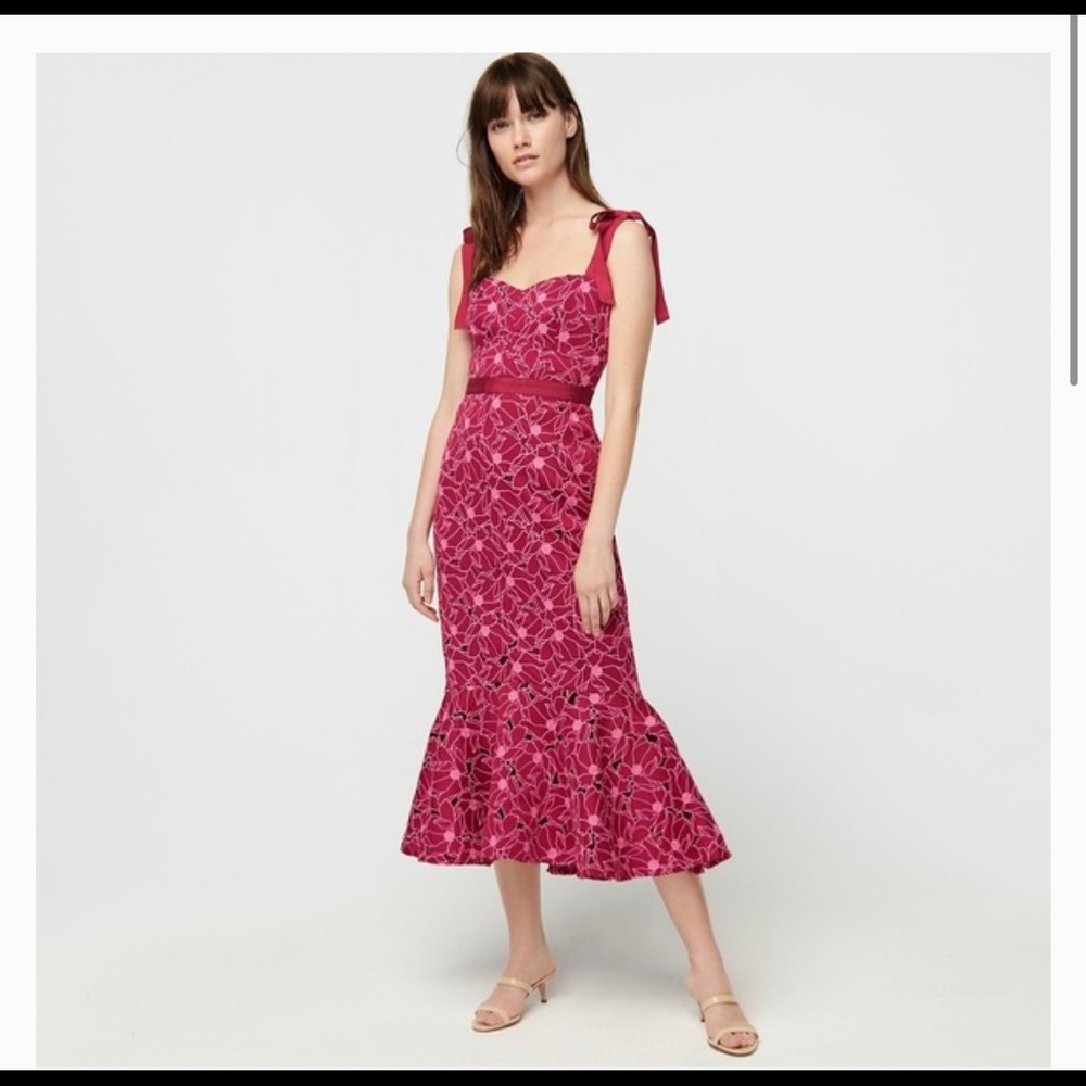 NWT JCrew Eyelet Dress. Purchased it for a wedding and never wore it.